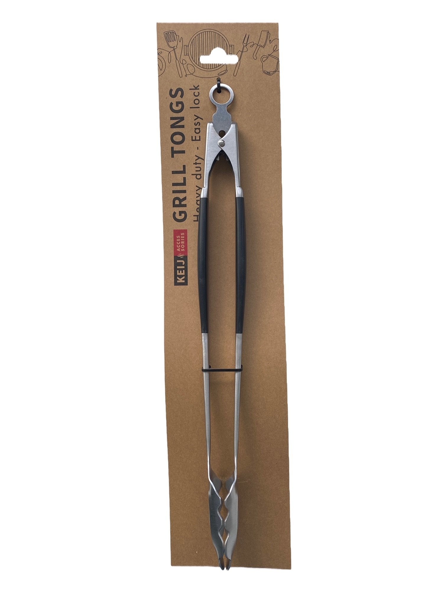 BBQ tongs - Stainless steel - BBQScout