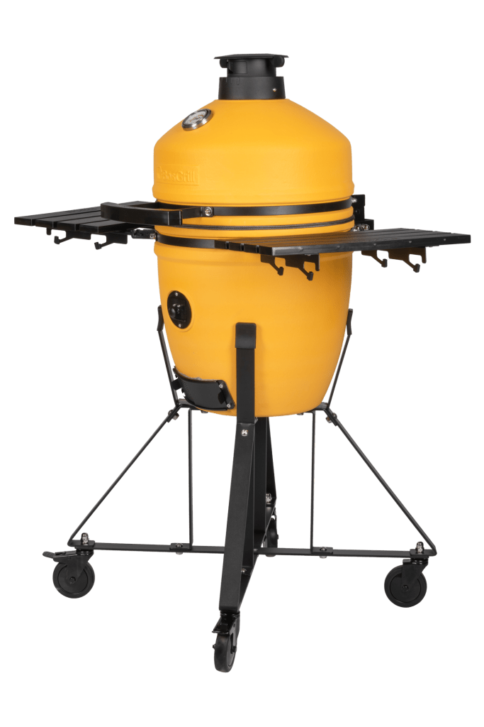 Kamado Geel Onyx 18 inch met onderstel - BBQScout