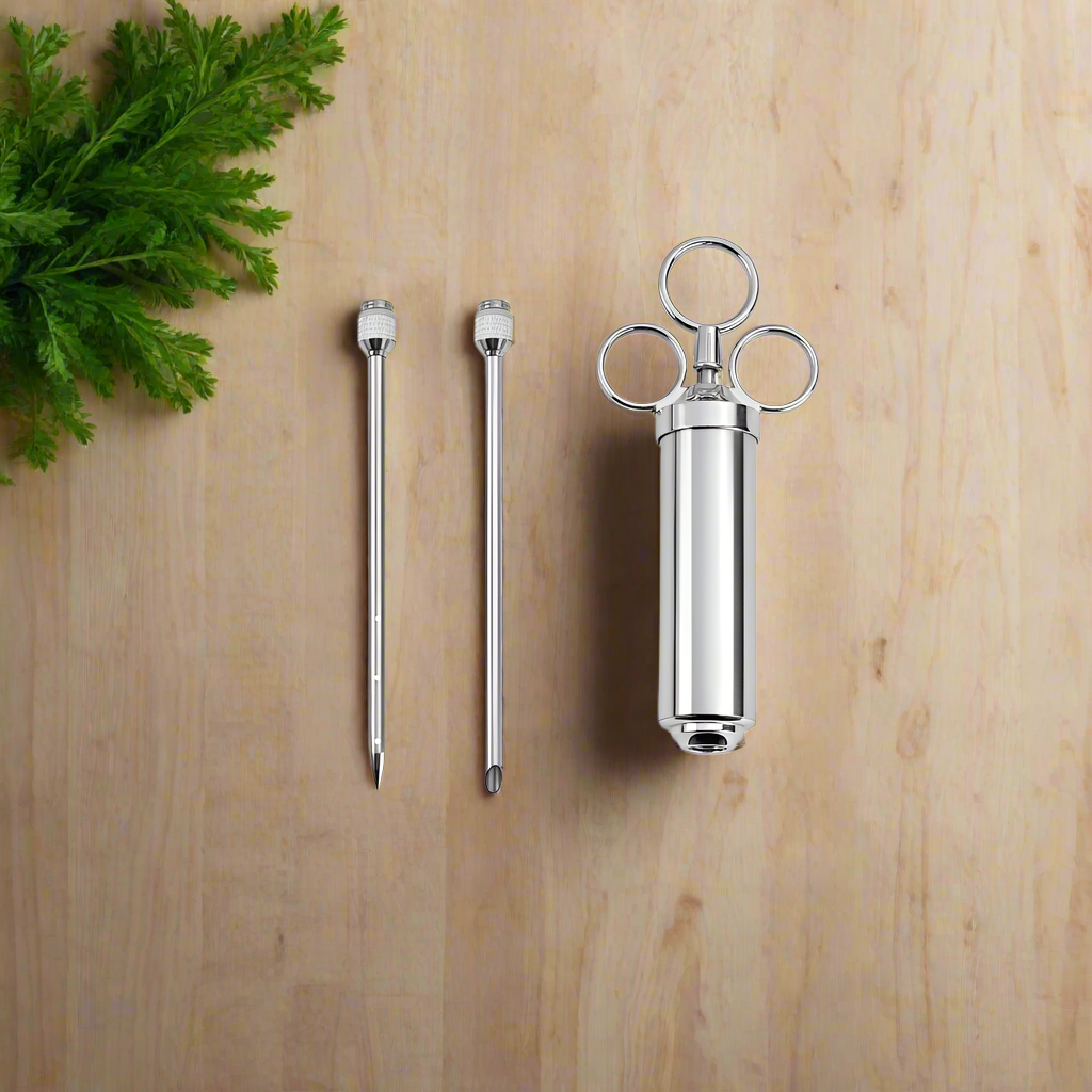 Stainless steel Meat injector - marinade syringe - BBQScout