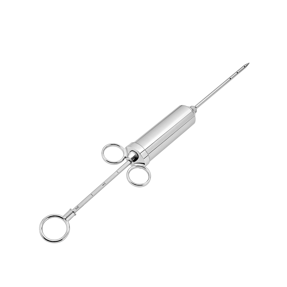 Stainless steel Meat injector - marinade syringe - BBQScout