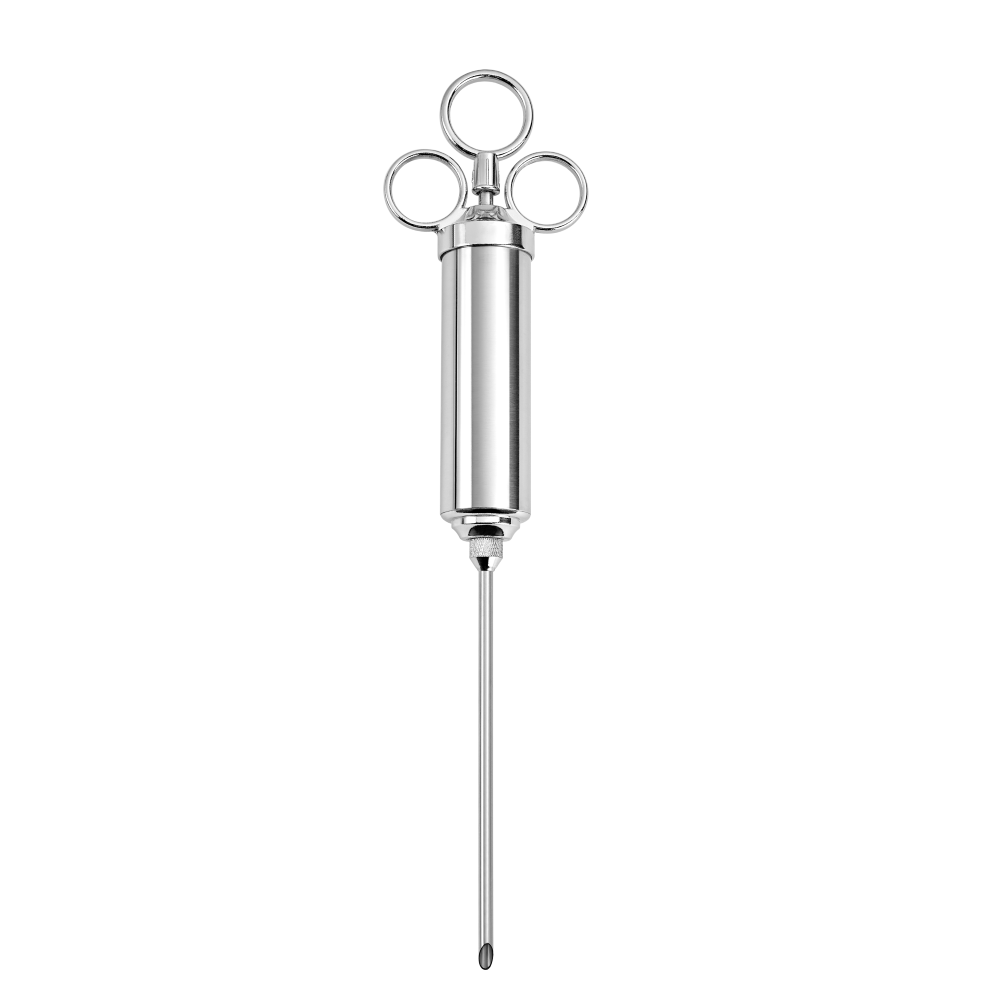 Stainless steel Meat injector - marinade syringe - BBQScout