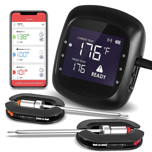 Bluetooth BBQ thermometer (via app)