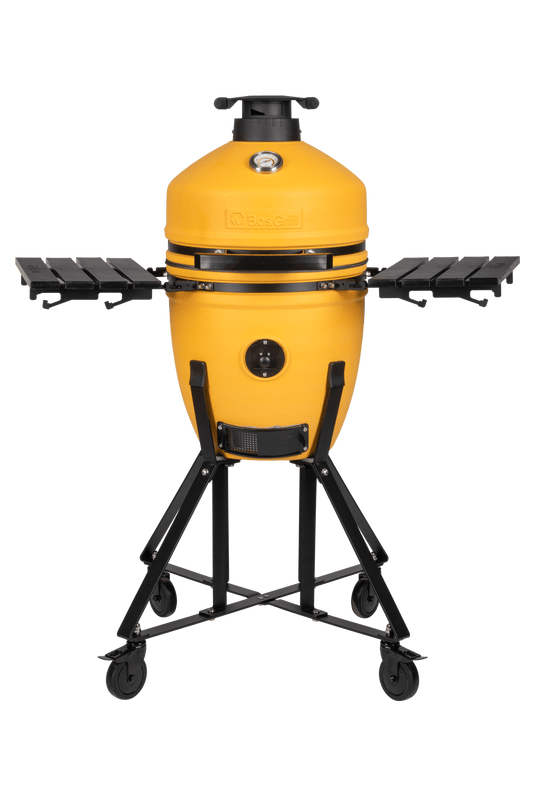 Kamado Geel Onyx 18 inch met onderstel - BBQScout